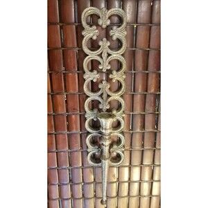 Ornate Gothic Wall Sconce Candle Holder Vintage 1967 DART #4027 18"x4"x2.5"